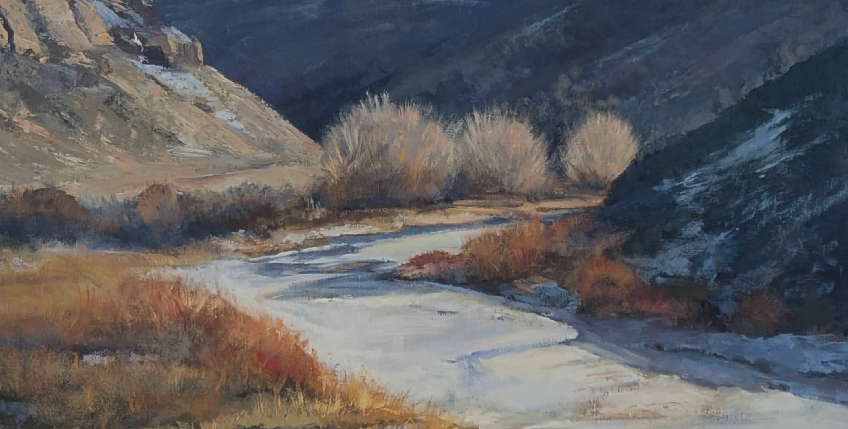 Nancy Lewis winter scene painting